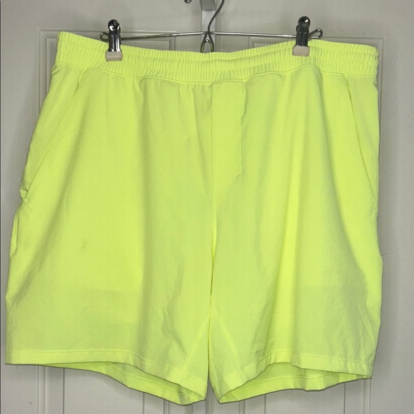 lululemon athletica Other - lululemon athletica Neon Yellow Athletic Men’s Shorts
Size XXL